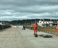 obras de duplicação em concreto da Rodovia dos Minérios