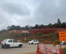 obras de duplicação em concreto da Rodovia dos Minérios