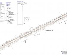 Projeção do trecho na PR-323