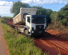 obra na Rodovia de Alto Piquiri 