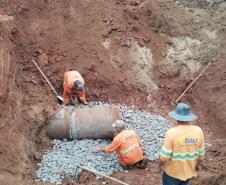 obra na Rodovia de Alto Piquiri