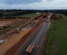 Obras de duplicação em concreto da PRC-466