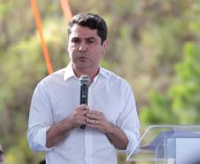 O governador Carlos Massa Ratinho Junior e o ministro dos Transportes, Renan Filho, participam nesta quarta-feira (18) do anúncio do início da duplicação do Contorno Norte de Curitiba.