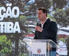 O governador Carlos Massa Ratinho Junior e o ministro dos Transportes, Renan Filho, participam nesta quarta-feira (18) do anúncio do início da duplicação do Contorno Norte de Curitiba.