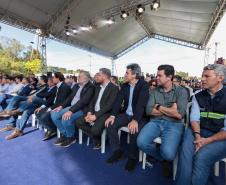 O governador Carlos Massa Ratinho Junior e o ministro dos Transportes, Renan Filho, participam nesta quarta-feira (18) do anúncio do início da duplicação do Contorno Norte de Curitiba.