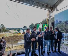 O governador Carlos Massa Ratinho Junior e o ministro dos Transportes, Renan Filho, participam nesta quarta-feira (18) do anúncio do início da duplicação do Contorno Norte de Curitiba.
