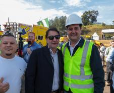 O governador Carlos Massa Ratinho Junior e o ministro dos Transportes, Renan Filho, participam nesta quarta-feira (18) do anúncio do início da duplicação do Contorno Norte de Curitiba.
