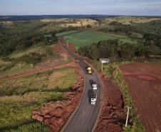 Obras da nova estrada entre Ramilândia e Santa Helena 