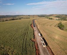 Obras da nova estrada entre Ramilândia e Santa Helena 