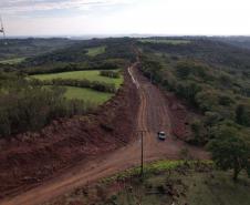 Obras da nova estrada entre Ramilândia e Santa Helena 