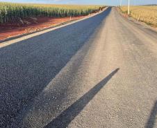 Obras da nova estrada entre Ramilândia e Santa Helena 