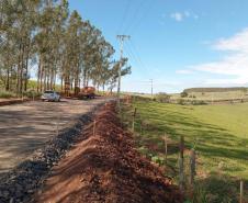 Obras da nova estrada entre Ramilândia e Santa Helena 
