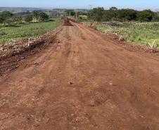 Obras da nova estrada entre Ramilândia e Santa Helena 
