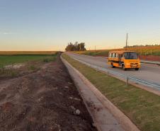 Pavimentação em concreto da PR-180 entre Goioerê e Quarto Centenário