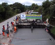 Momento final da Concretagem da PRC-280 entre Pato Branco e Clevelândia