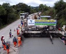 Momento final da Concretagem da PRC-280 entre Pato Branco e Clevelândia
