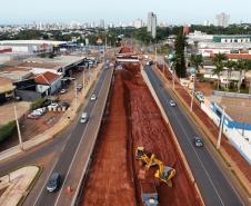 Obras do novo Trevo do Catuaí em Maringá