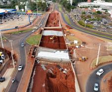 Obras do novo Trevo do Catuaí em Maringá