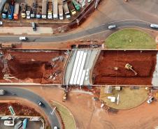 Obras do novo Trevo do Catuaí em Maringá