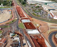 Obras do novo Trevo do Catuaí em Maringá