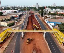 Obras do novo Trevo do Catuaí em Maringá