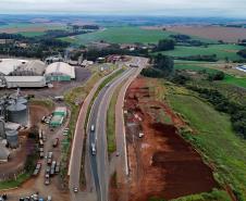 obras do novo viaduto de Lerroville