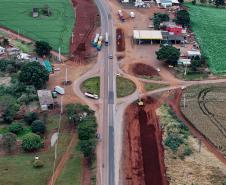 obras do novo viaduto de Lerroville