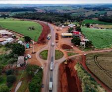 obras do novo viaduto de Lerroville