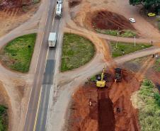 obras do novo viaduto de Lerroville