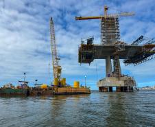 Obras ponte de guaratuba