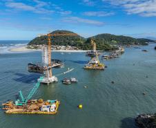 Obras ponte de guaratuba