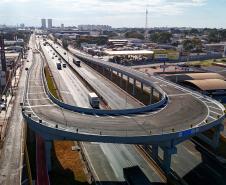imagem aérea do viaduto