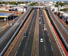 Imagem aerea do viaduto