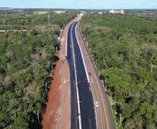Obras Duplicação da Rodovia das Cataratas em Foz do Iguaçu