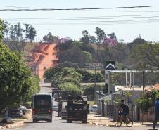 Obras na Avenida Paraná, que liga a cidade ao Porto de Maringá.