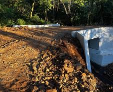 Obras da nova ponte de concreto