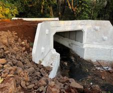 Obras da nova ponte de concreto