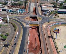 Obras Trevo do Catuaí em Maringá