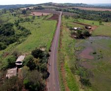 estrada entre Ramilândia e Santa Helena