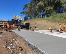 Obras da Duplicação em concreto da PRC-466