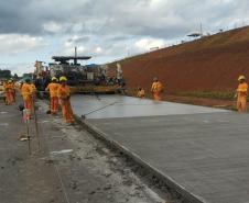 Obras da Duplicação em concreto da PRC-466