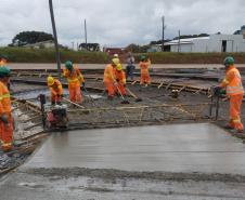Obras da Duplicação em concreto da PRC-466