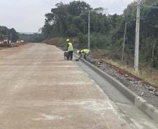 Obras da Duplicação em concreto da PRC-466