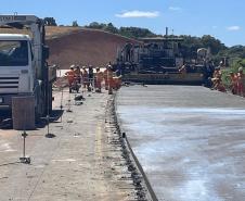 Obras da Duplicação em concreto da PRC-466