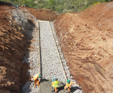 Obras da Duplicação em concreto da PRC-466