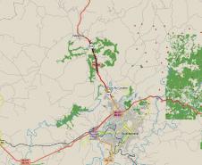 mapa da Duplicação em concreto da PRC-466