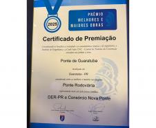 certificado de premiação