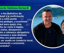 arte com fala e foto de fontes da reportagem