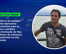 arte com fala e foto de fontes da reportagem