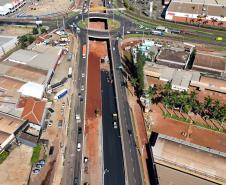 Obras do novo Trevo do Catuaí em Maringá